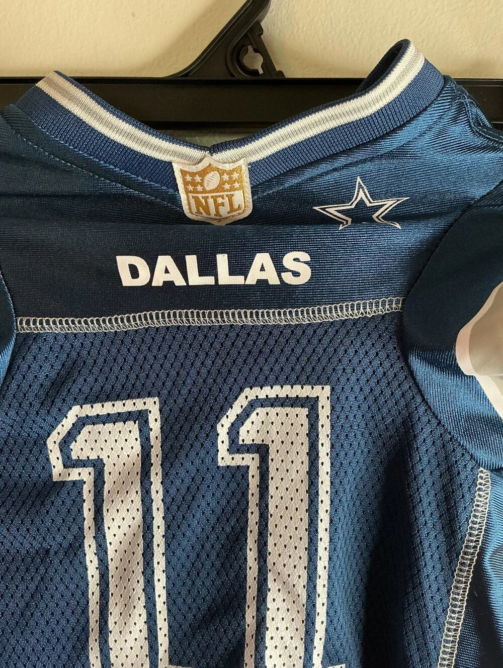 NFL Dallas Navy and White Pet Football Jersey #11